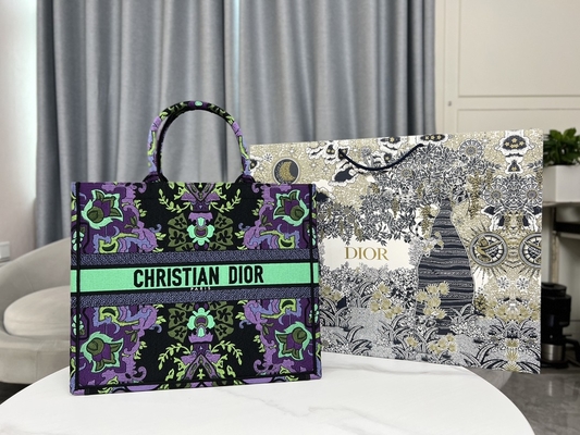 サイズの刺繍のDiorプラスのマリア グラジアChiuri袋Booktote