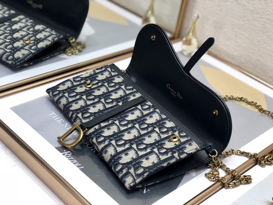 OEMはサドルを長いDiorと斜めのジャカード袋の札入れ決め付けた