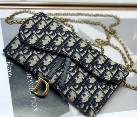 OEMはサドルを長いDiorと斜めのジャカード袋の札入れ決め付けた