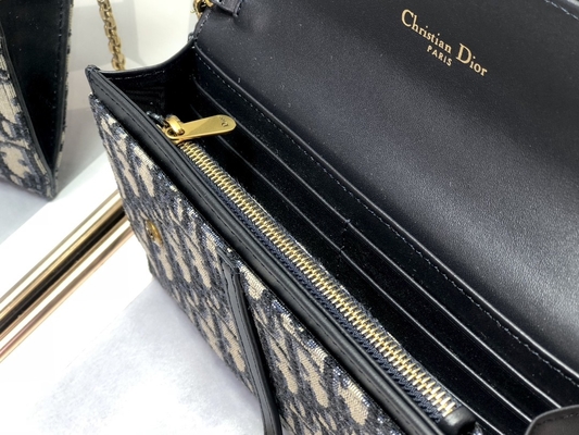 OEMはサドルを長いDiorと斜めのジャカード袋の札入れ決め付けた
