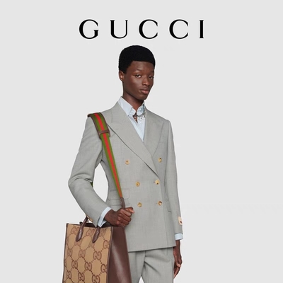 グッチはGGがトート バックのラクダの人を紳士ショルダー・バッグのジャンボを決め付けた