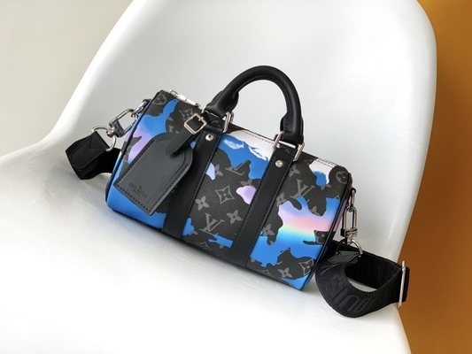 日の出のモノグラム食は眺めのメッセンジャー袋LV Keepall Bandoulière 25部屋を決め付けた