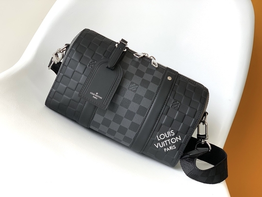 決め付けられた人のLV Keepall BandoulièRe 25のチェッカーボードのメッセンジャー袋