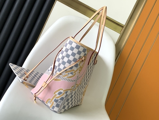 タヒチは注文の決め付けられた袋をチェック模様のルイ・ヴィトンNeverfull MM限った