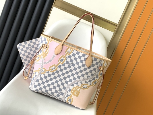 タヒチは注文の決め付けられた袋をチェック模様のルイ・ヴィトンNeverfull MM限った