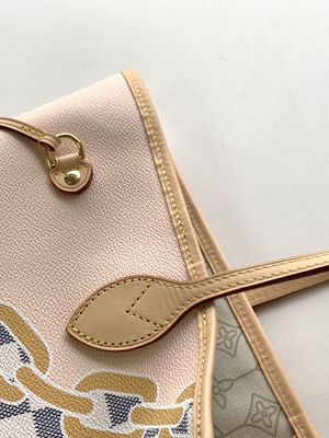 タヒチは注文の決め付けられた袋をチェック模様のルイ・ヴィトンNeverfull MM限った