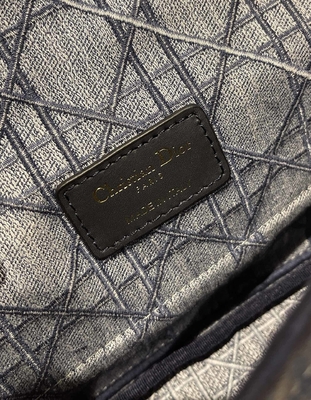 刺繍された小型デザイナーは小さいDior Caroのデニムをすぼめる