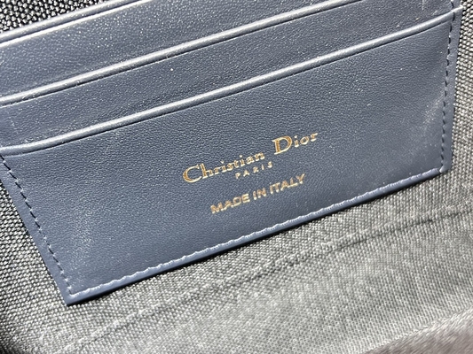 2 1 Dior小型30 Montaigneの袋の青い斜めのジャカードに付き