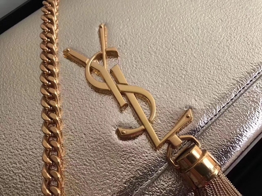 ジッパーの閉鎖の銀が付いている調節バンドポリエステルSt Laurent YSL Woc袋