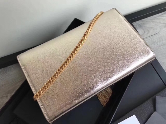 ジッパーの閉鎖の銀が付いている調節バンドポリエステルSt Laurent YSL Woc袋