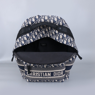 デザイナー小さいDiortravelのバックパックの青いDiorの斜めのジャカード