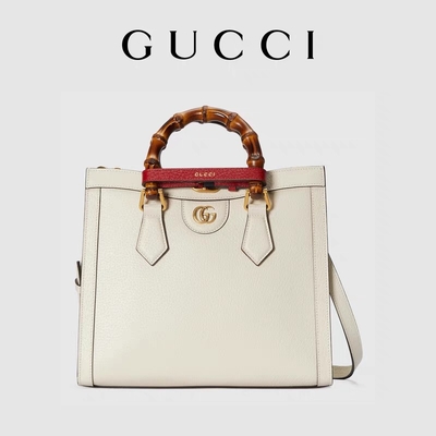 白い光沢のある習慣は袋のグッチの王女を決め付けたダイアナHandbag