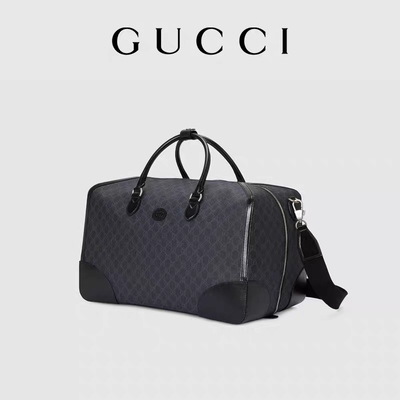 黒い旅行GGの最高のトート バックのグッチの男性メッセンジャーのキャンバスの連結の倍G
