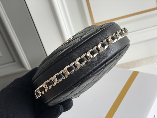 Ap3095黒の小型生地のChanelの折り返し袋の硬貨の財布20インチ