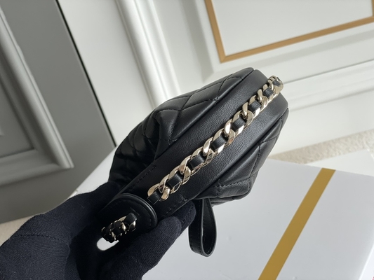 Ap3095黒の小型生地のChanelの折り返し袋の硬貨の財布20インチ
