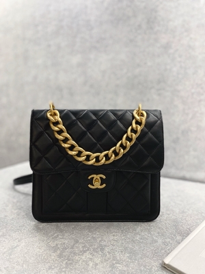 2023のSS Chanel Wocのジッパーのクラッチ・バッグの偶然の通り様式
