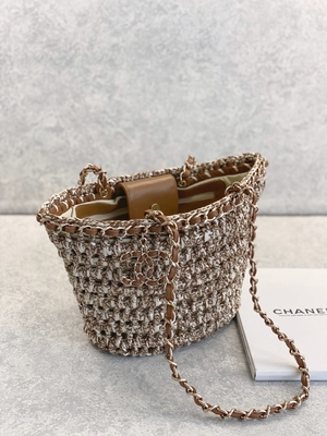 Cusomisedはメッセンジャー袋22P ChanelのわらのRaffia袋PUを決め付けた
