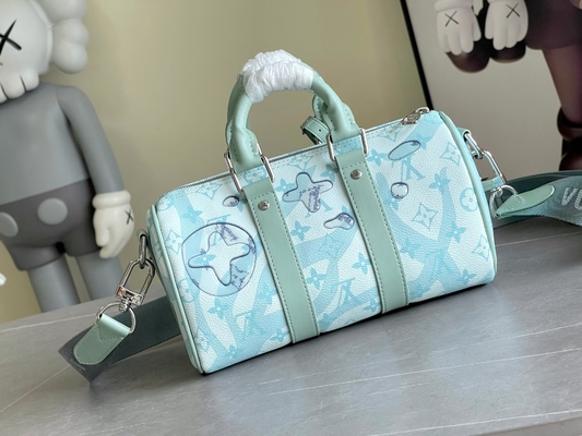 ビジネスLVデザイナー モノグラム袋のKeepall BandoulièRe 50青い旅行袋