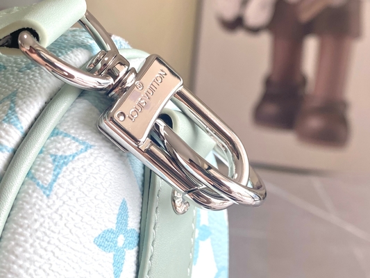 ビジネスLVデザイナー モノグラム袋のKeepall BandoulièRe 50青い旅行袋