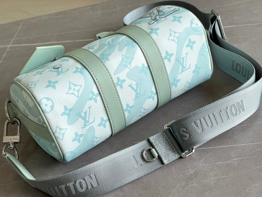 ビジネスLVデザイナー モノグラム袋のKeepall BandoulièRe 50青い旅行袋