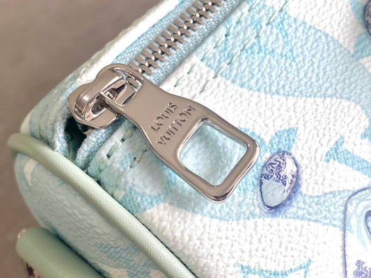 ビジネスLVデザイナー モノグラム袋のKeepall BandoulièRe 50青い旅行袋