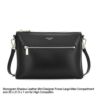 モノグラム シャドウ レザー ミニ デザイナー 財布 大型 メイン コンパートメント 30 x 21.5 x 1cm 高競争